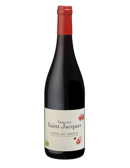 Côtes du Rhône Bio, Domaine Saint Jacques, vin rouge - Cellier des